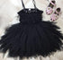 Little Princess Feathers And Ruffles Dress - Little Palace Store
